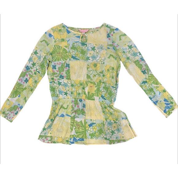 Lilly Pulitzer Girl’s Patchwork Tunic Top Size XL (12-14) - Picture 1 of 7